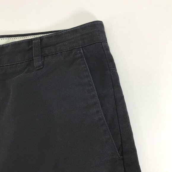 Volcom Vmonty Flat Front Chino Shorts Men's Size 34 Black Pockets Casual Outdoor - Picture 3 of 12